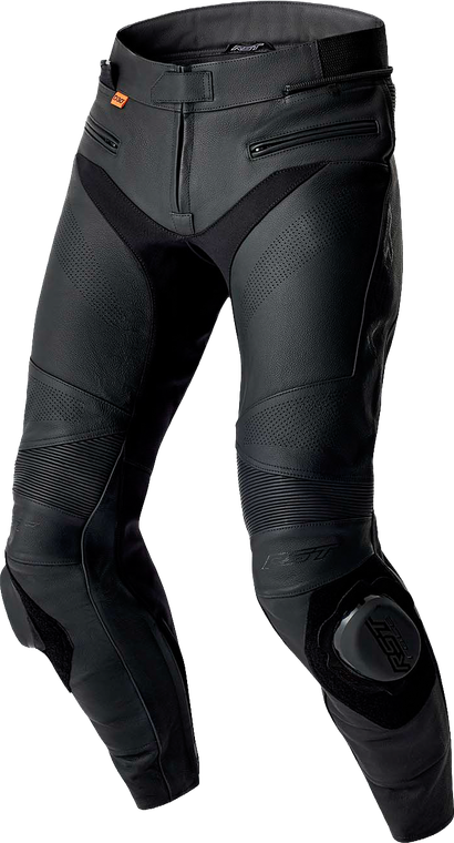 Rst - Womens S1 D3o Leather Pants Black Lg - 103627BLK-14