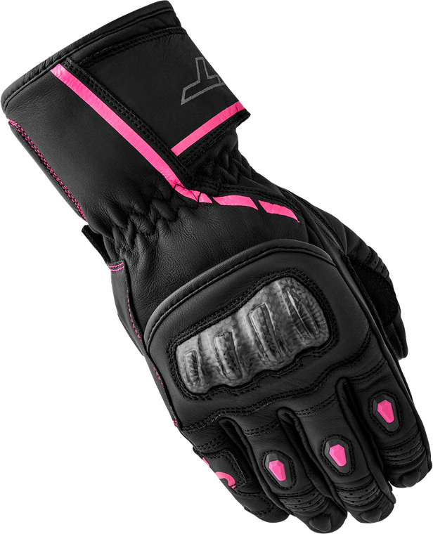 Rst - Womens S1 Glove Black/pink Leather Sm - 103653PNK-06
