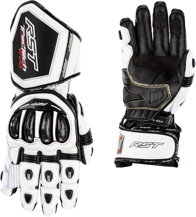 Rst - Womens Tractech Evo 4 Ce Glove White/black Leather Md - 103495WHI-07