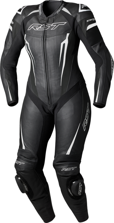 Rst - Womens Tractech Evo D3o Suit Black/white Leather Lg - 103643WHI-14