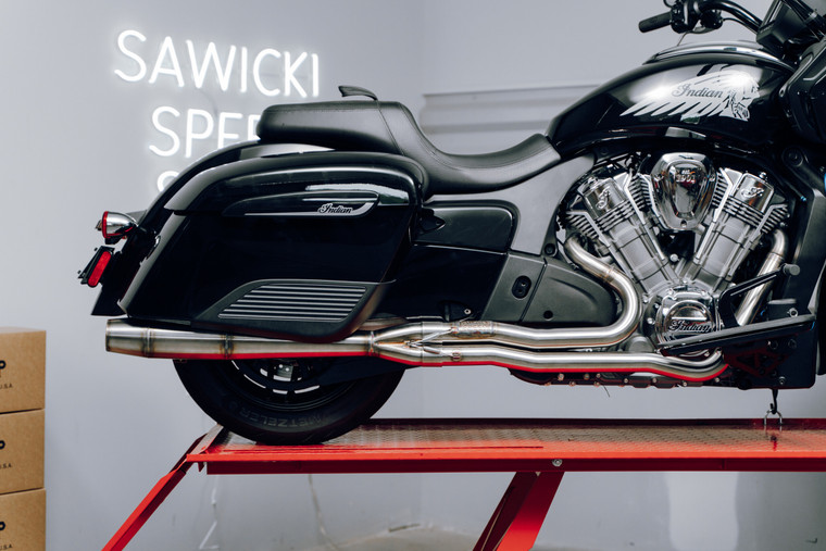 Sawicki - Indian Challenger Full Length Cannon Brushed Ss - 930-01310