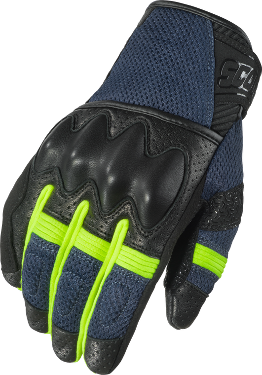 Scorpion Exo - Cool Hand Pro Gloves Dark Blue/hi-viz Lg - G68-965