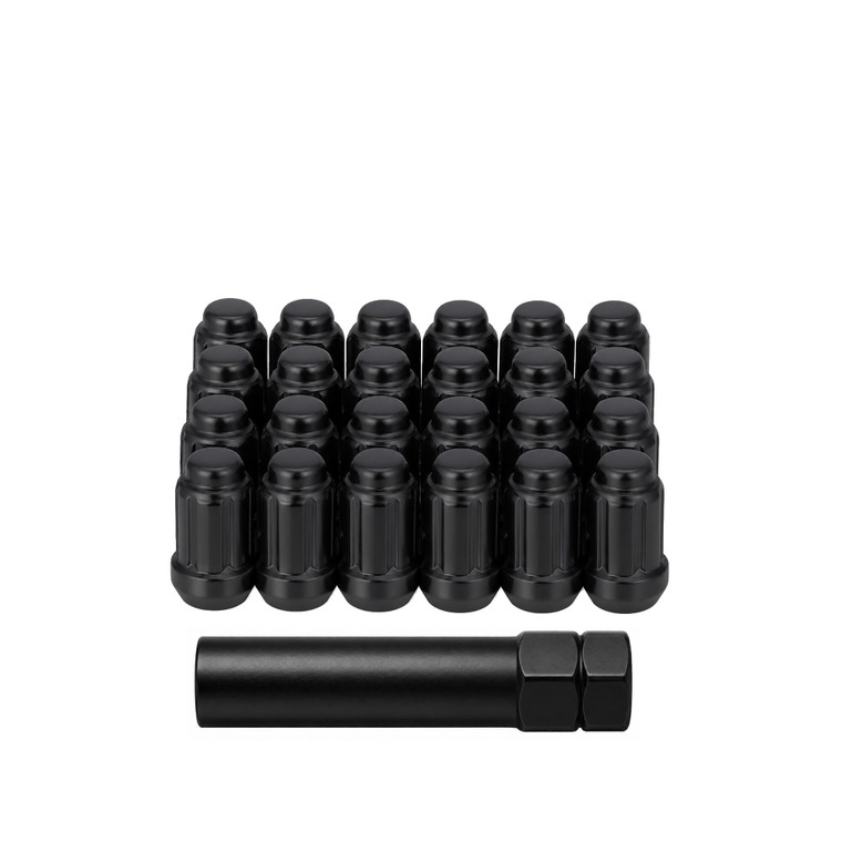Sedona - 12mmx1.50 Lock Style Lug 20/pk Lock Style Lug Nuts Blk - DPC55015SB