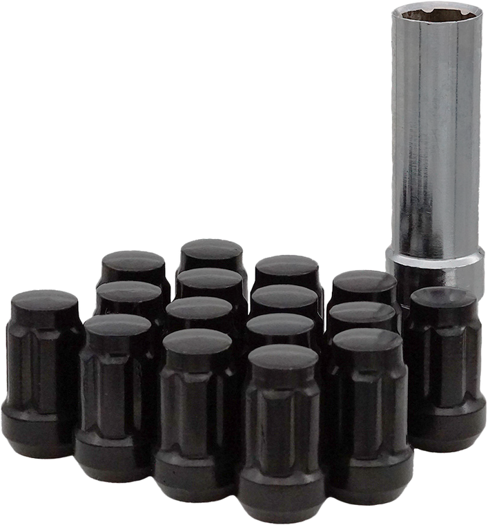 Sedona - 12mmx1.50 Lock Style Lug Nuts Black W/key 16/pk - DFC-54015B