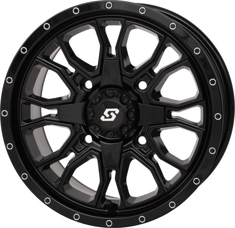 Sedona - Fusion Dd Wheel  14x7 6+1 4/137 & 4/156 Gloss Black - 570-9128