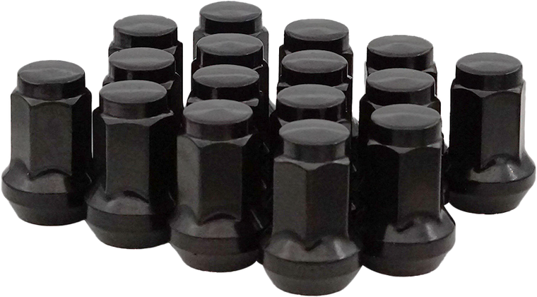 Sedona - Lug Nuts Black Pol 3/8"-24 60  Tapered 16/pk - DFC-54038B