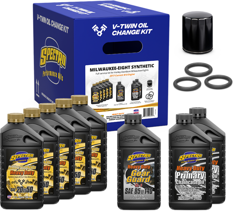 Spectro - V-twin Full Oil Service Kit M8 Synthetic - 311474