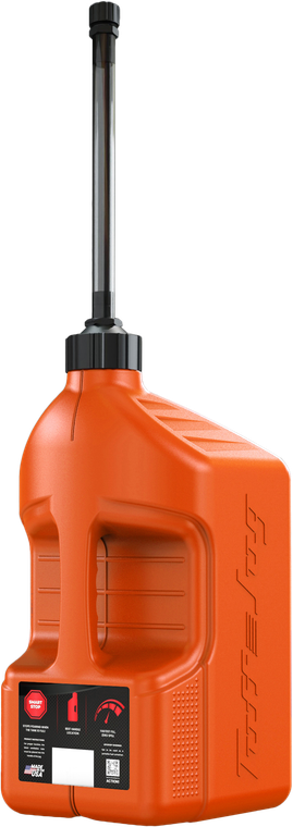 Tuff Jug - Utility Container Orange W/ Autostop Spout 5 Gal - OUASVS20