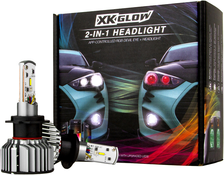 Xk Glow - Rgb H4 Led Bulb Kit - XK045004-H4-M