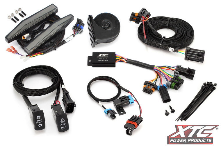 Xtc Power Products - Auto Turn Signal Kit W/ Horn And Front Drl Lights Can - ATS-POL-GBU-DRL
