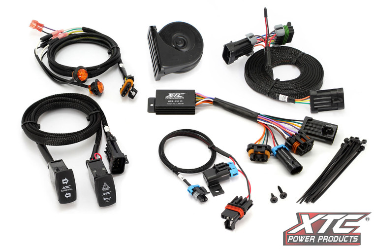 Xtc Power Products - Auto Turn Signal Kit W/ Horn And Front Drl Lights Can - ATS-POL-M10-DRL