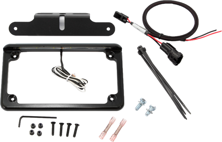 Xtc Power Products - License Plate W/ Led - CFM-U10-LF6BK