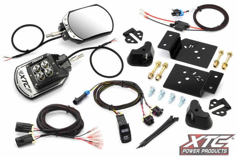 Xtc Power Products - Side View Mirror Kit Six12 Lit Kaw - SIX12-A-RIDGE