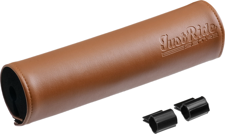 Zeta - Handlebar Bar Pad Leather 200mm Brown - ZE47-9501