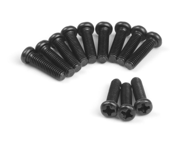 BlackZon - Pan Head Tapping Screws BBHO2.5x10mm (12pcs) - 548017