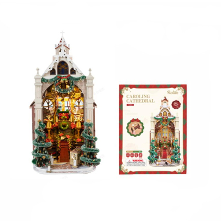 Robotime - Caroling Cathedral Book Nook - TGB26