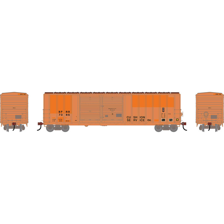 Athearn - HO ATH 50' FMC 5077 DD Offset Box Car, Primed For Grime BPRR 'Ex-MR Exx COP' #7086 - -3711