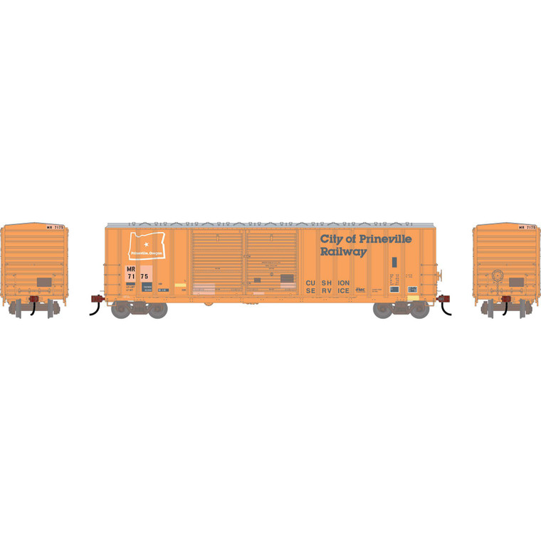 Athearn - HO ATH 50' FMC 5077 DD Offset Box Car, Primed For Grime MR 'Ex-COP' #7175 - -3709