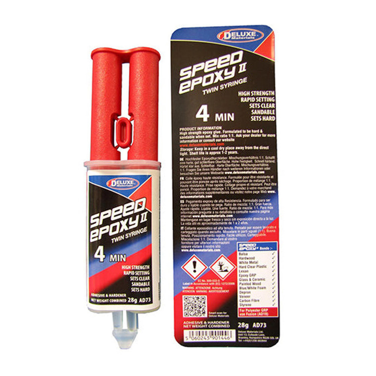 Deluxe Materials - Speed Epoxy II Syringe 28g 4 minute - AD73