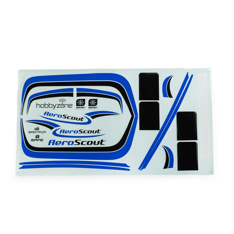 HobbyZone - Blue and Black Decal Set: AeroScout 1.1m - -4027