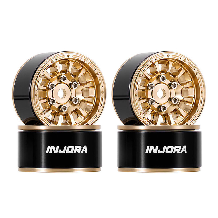 Injora - 1.0" Aluminum Beadlock Wheels (W1056) - DGW-1056GD