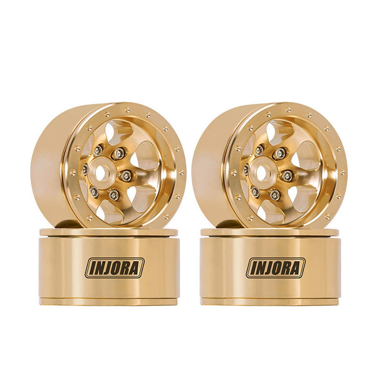 Injora - 1.0" Brass Beadlock Wheels (W1011) - YQW-1011