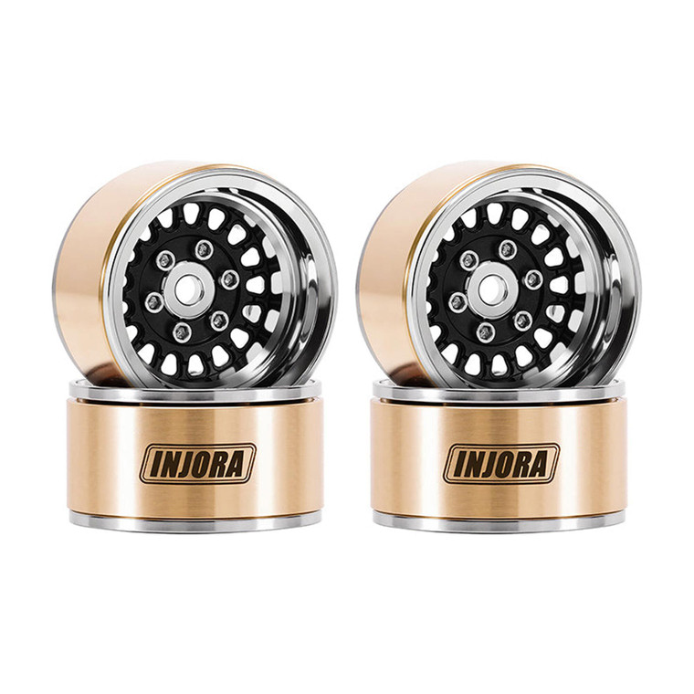 Injora - 1.0" ModuWheel Beadlock Wheels (MW1016) - YQW-MW1016BK