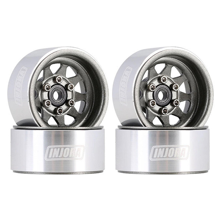 Injora - 1.0" Stamped Steel Beadlock Wheels (W1004) - YQW-1004GL