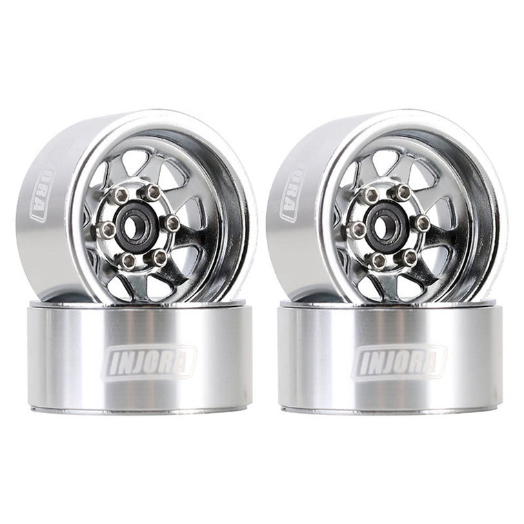 Injora - 1.0" Stamped Steel Beadlock Wheels (W1004) - YQW-1004SR
