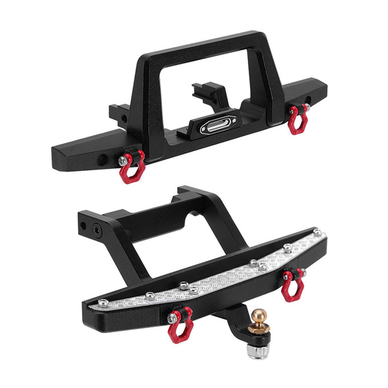 Injora - Aluminum Front Rear Bumper for TRX4M Defender - 4M-41FR