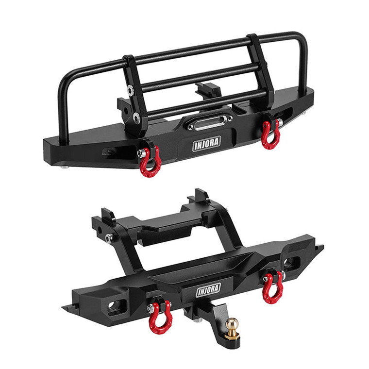 Injora - Aluminum Front Rear Bumper for TRX4M Defender - 4M-88FR