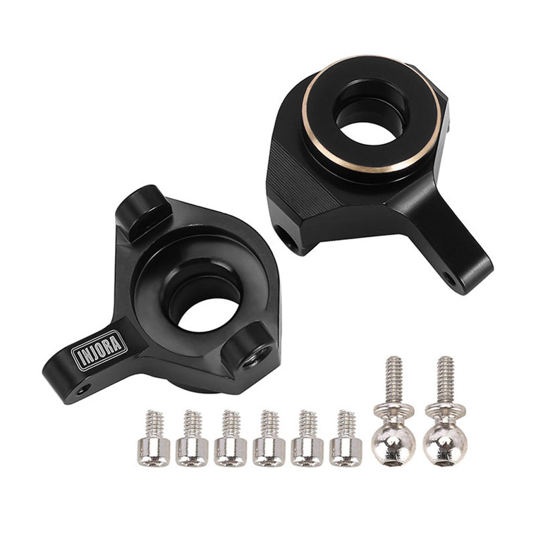 Injora - Black Brass Steering Knuckles for SCX24 - SCX24-35BK