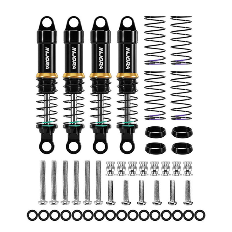 Injora - LS 55mm Black Oil Shocks for TRX4M - 4M-123BK