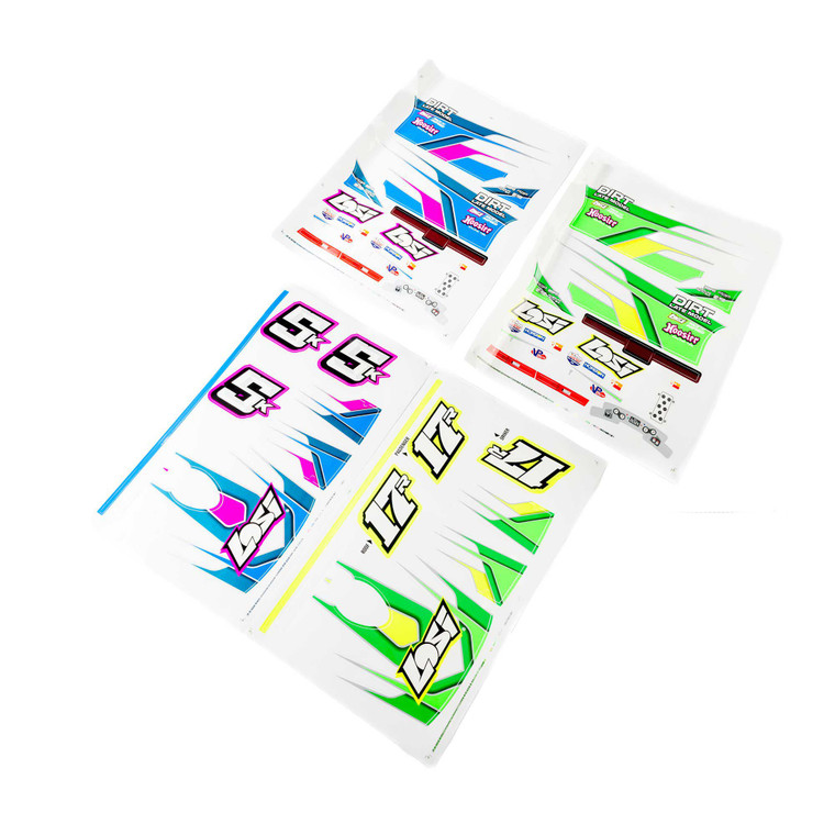 Losi - Graphics Set, Blue, Green: 22S DLM - -4256