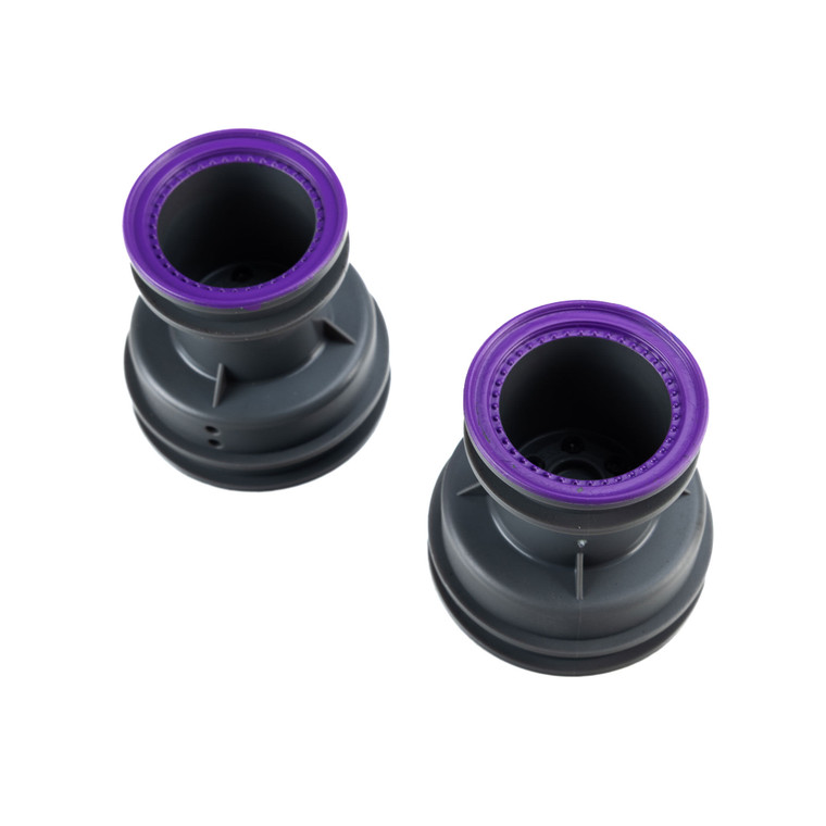 Losi - MT Wheel, Purple Beadlock, Lt Grey (2): Mini LMT - -4459
