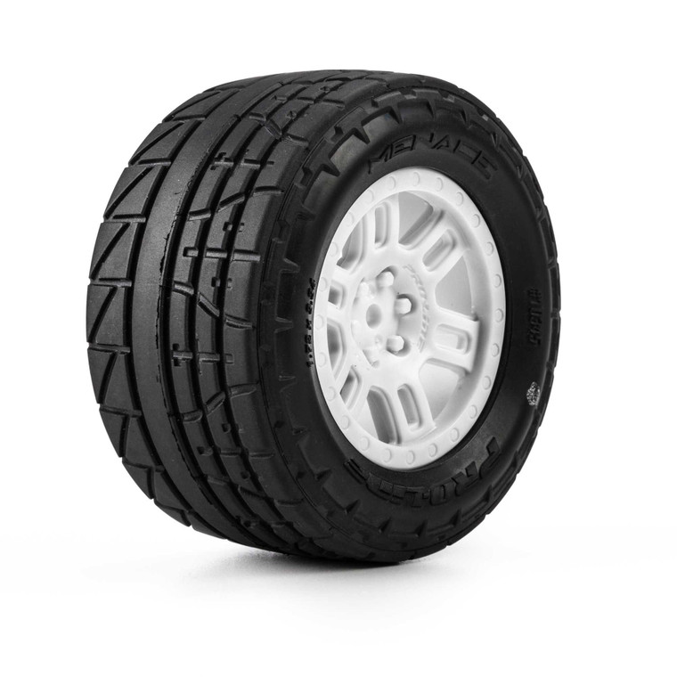 Pro-line Racing - Menace F/R Street Tires MTD 12mm White Split Six (2): ARRMA MINI KRATON - 1034513