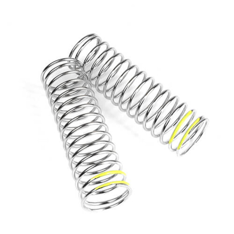 TEKNO RC - LF Shock Spring Set (Rear, 1.5?12.5, 2.56lb/in, 70mm, Yellow) - 6115