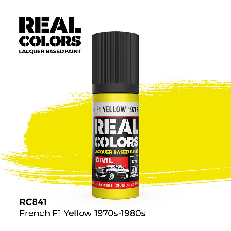 AK Interative - RC841 French F1 Yellow '70-'80's 6pk - 841