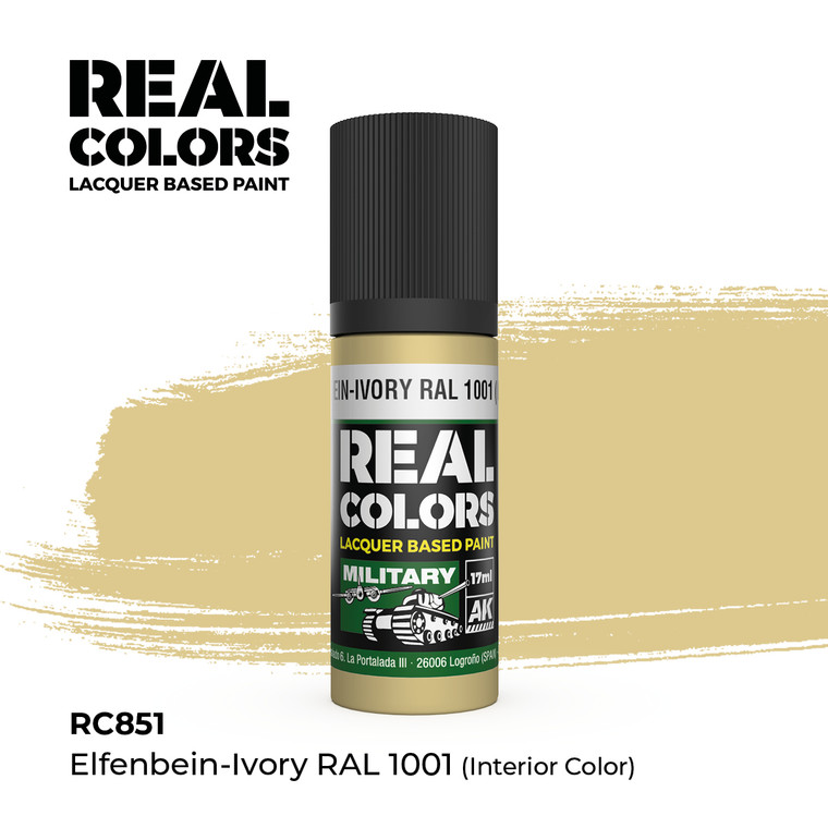 AK Interative - RC851 Elfenbein-Ivory RAL 1001 6pk - 851