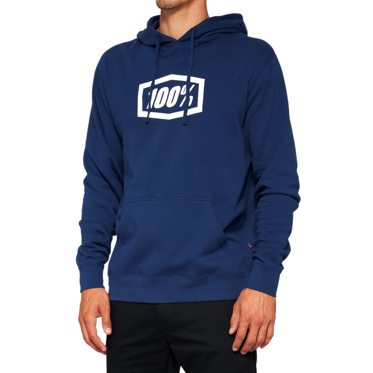 100-percent - Icon Pullover Hoodie Navy Lg - 20029-00027