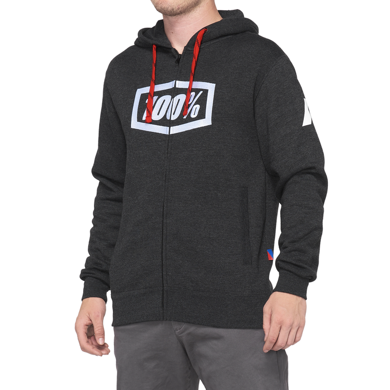 100-percent - Syndicate Zip Hoodie Black Lg - 20032-00002