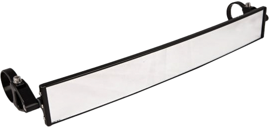 Axia - 17" Wide Panoramic Rearview Mirror Black W/ 0.5" Arms - MODPRVMSM-BK
