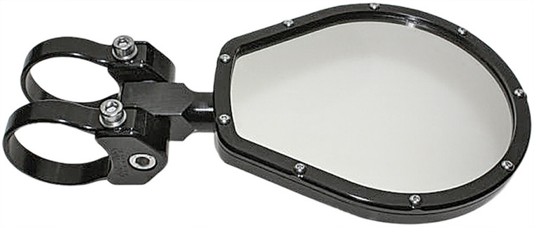 Axia - 6" Round Folding Side Mirror 2 Clamps Needed - MOD6FSM-BK