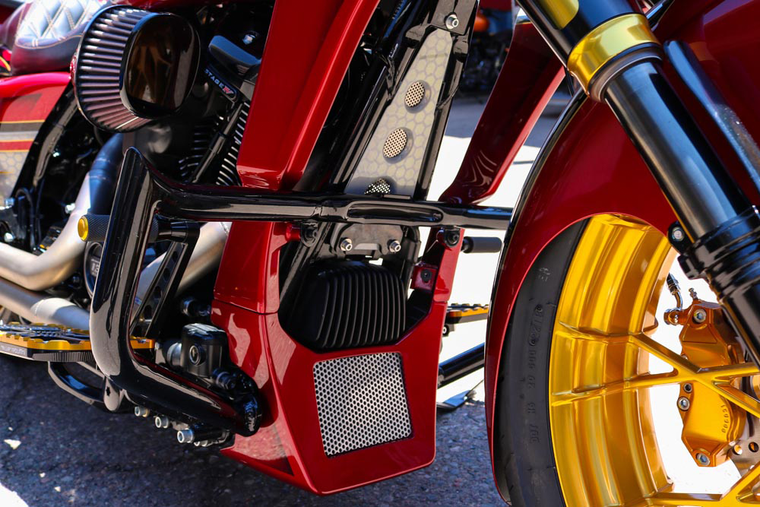 Baggernation - Mini Monkey Engine Guard Black `09-22 Flh/flt - M8MEG-09P-B