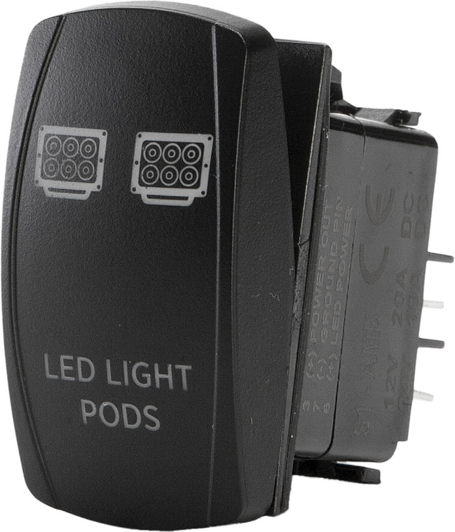 Flip - Led Light Pods Lighting Switch Pro Series Backlit - SC1-AMB-L15