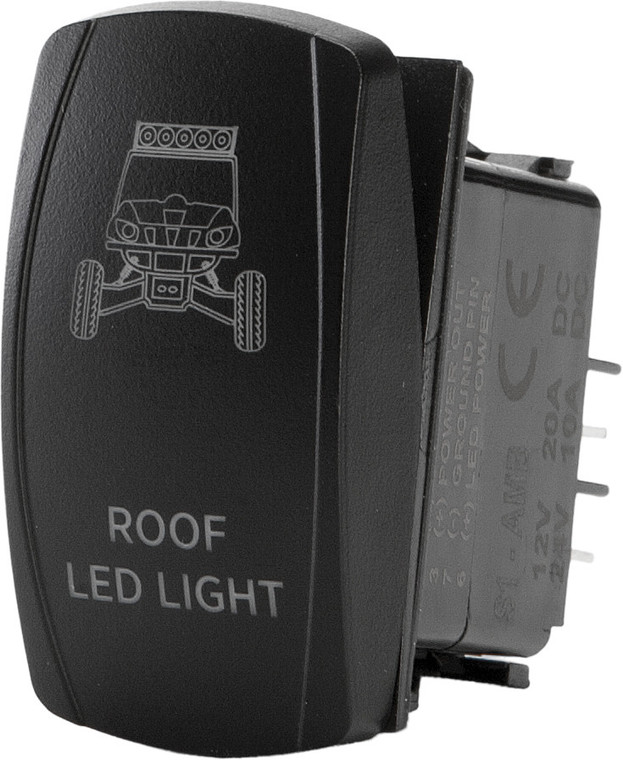 Flip - Rhino Roof Led Lighting Switch Pro Series Backlit - SC1-AMB-L38