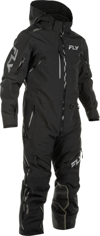 Fly Racing - Cobalt Shell Snowbike Monosuit Black/grey Large - 470-4394L