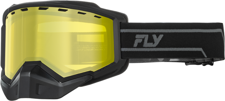 Fly Racing - Focus Snow Black/grey W/yellow Lens - 37-50092
