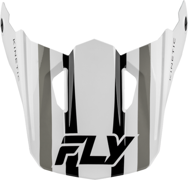 Fly Racing - Kinetic Sync Helmet Visor White/black/grey Xs/sm - 73-2001VS