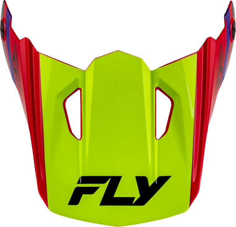 Fly Racing - Yth Kinetic Scrap Helmet Visor Red/hi-vis/purple/black Ys-yl - 73-2008VY